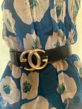 Vintage Gucci GG Belt Gold/Black 75✨❤️‍🔥